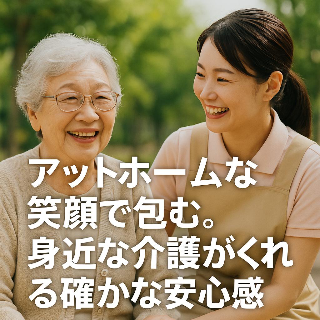 アットホームな笑顔で包む。身近な介護がくれる確かな安心感