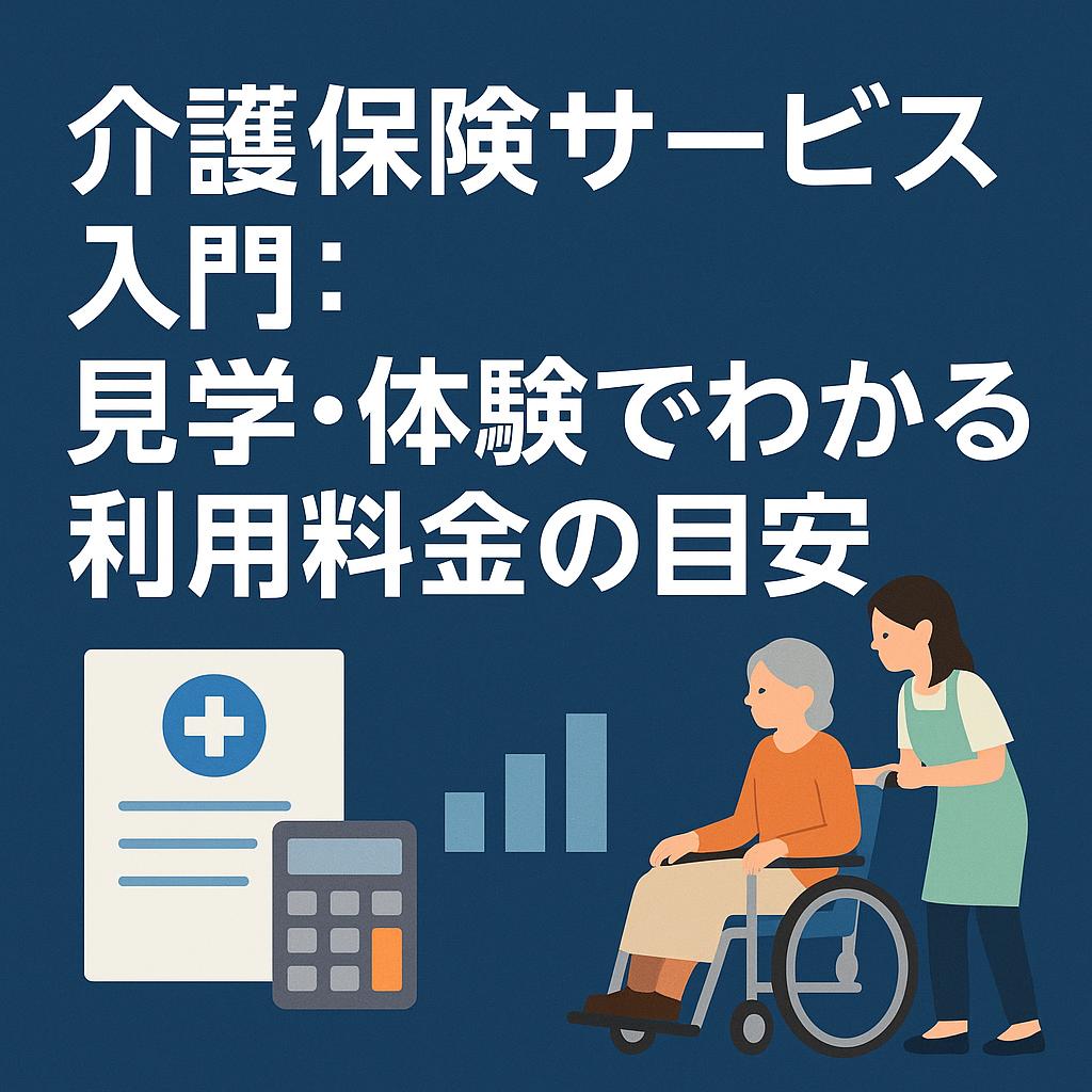 介護保険サービス入門：見学・体験でわかる利用料金の目安