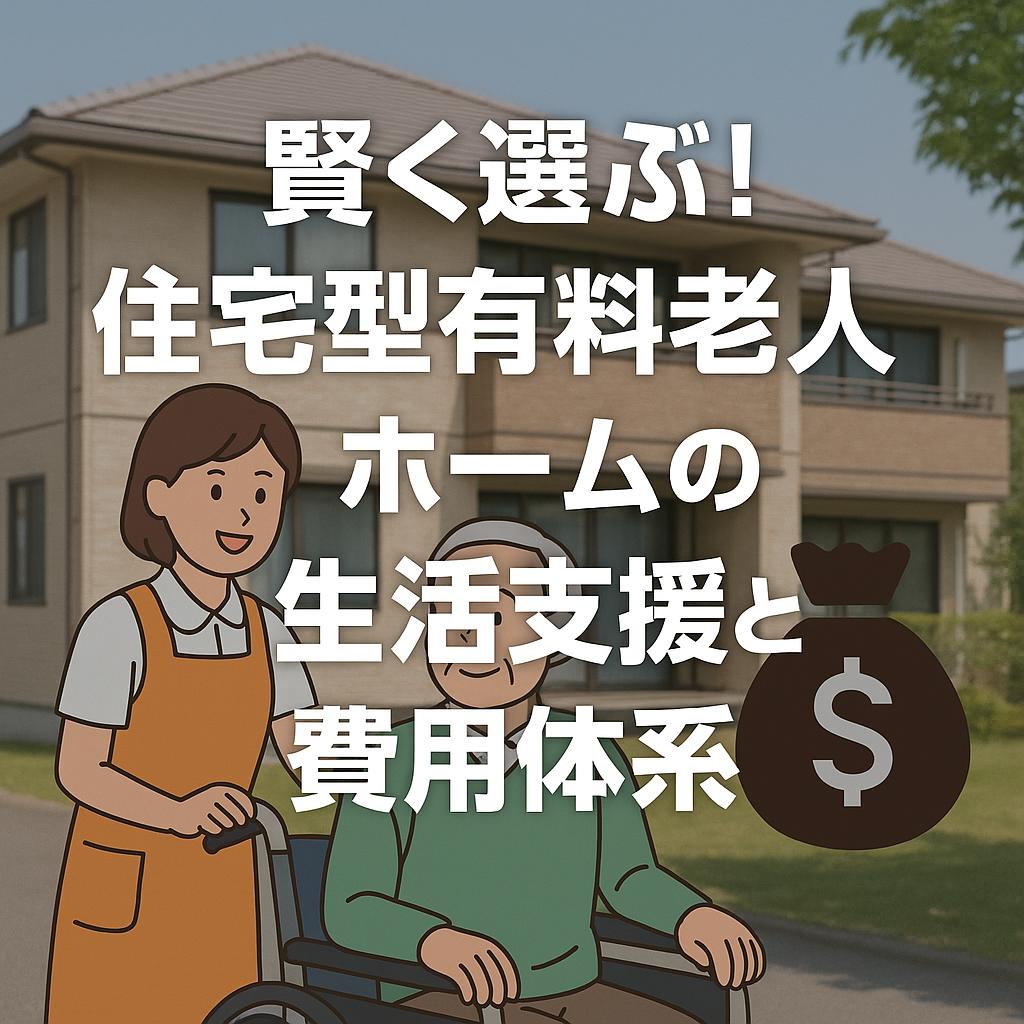 賢く選ぶ！住宅型有料老人ホームの生活支援と費用体系