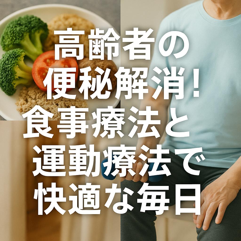 高齢者の便秘解消！食事療法と運動療法で快適な毎日