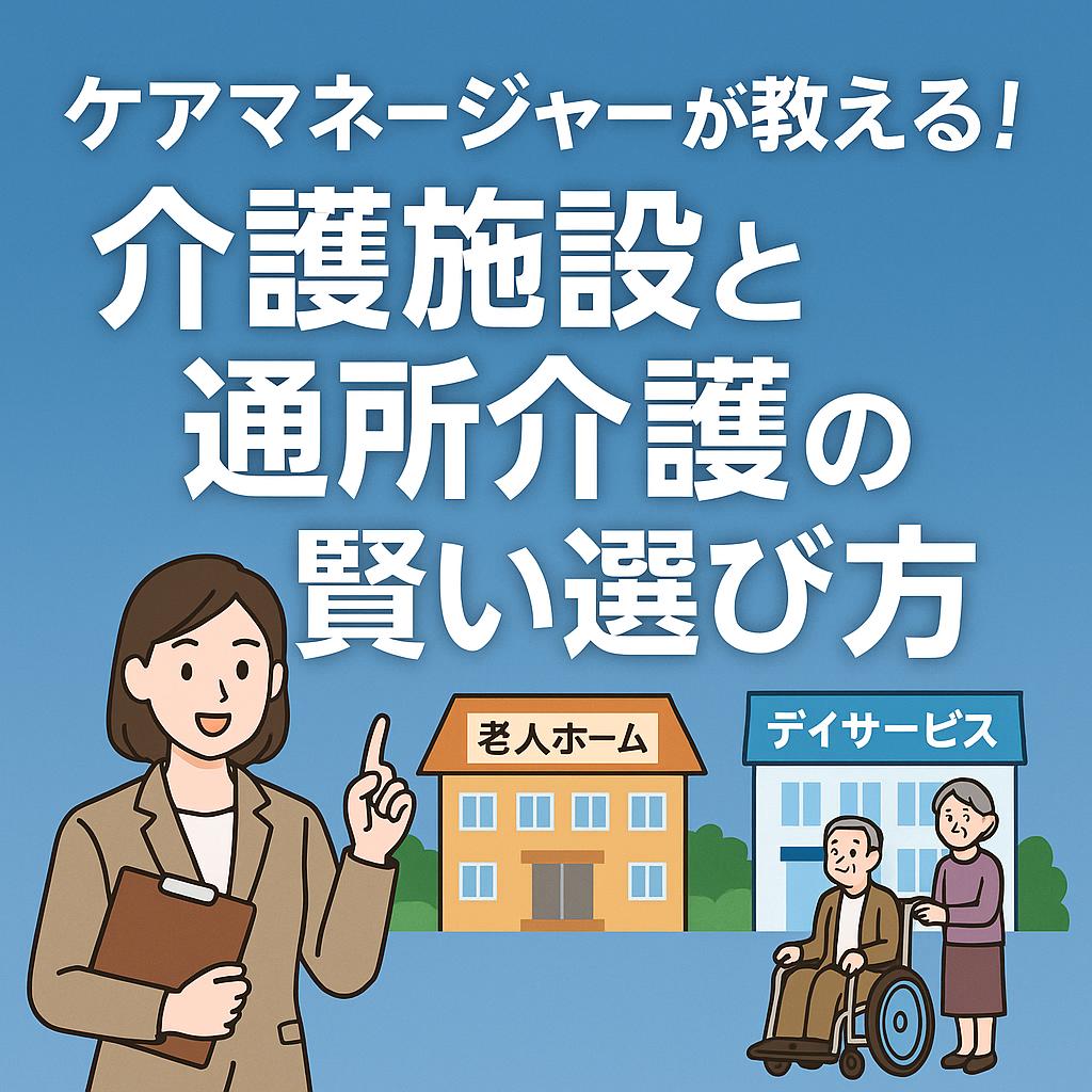 ケアマネージャーが教える！介護施設と通所介護の賢い選び方