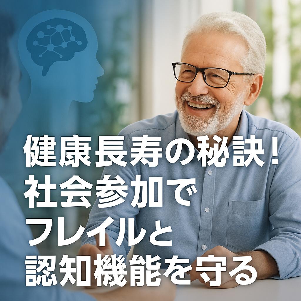 健康長寿の秘訣！社会参加でフレイルと認知機能を守る