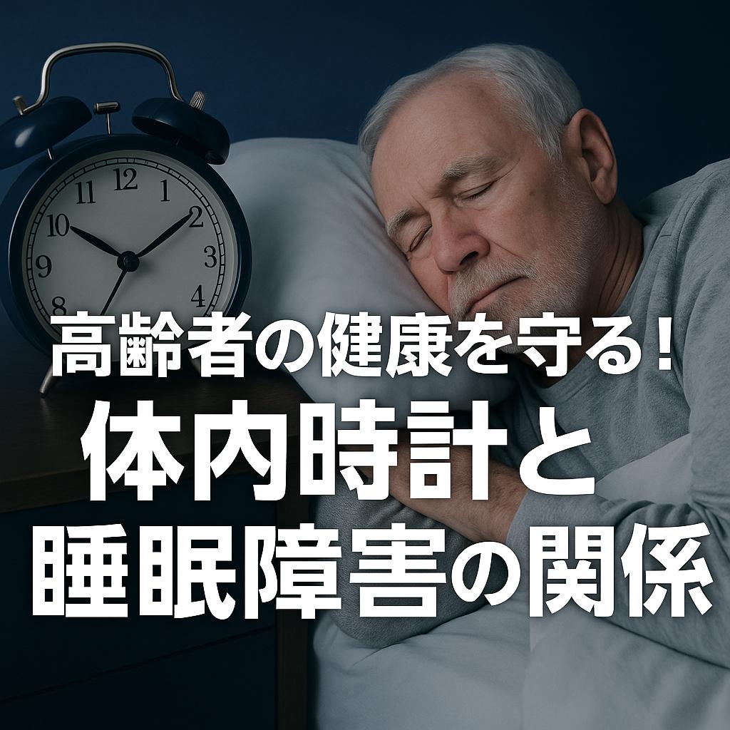 高齢者の健康を守る！体内時計と睡眠障害の関係