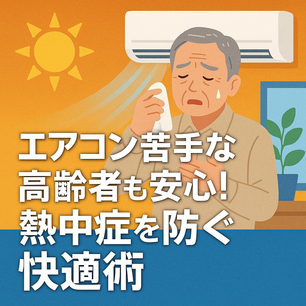 エアコン苦手な高齢者も安心!熱中症を防ぐ快適術