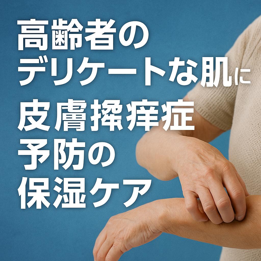 高齢者のデリケートな肌に。皮膚掻痒症予防の保湿ケア