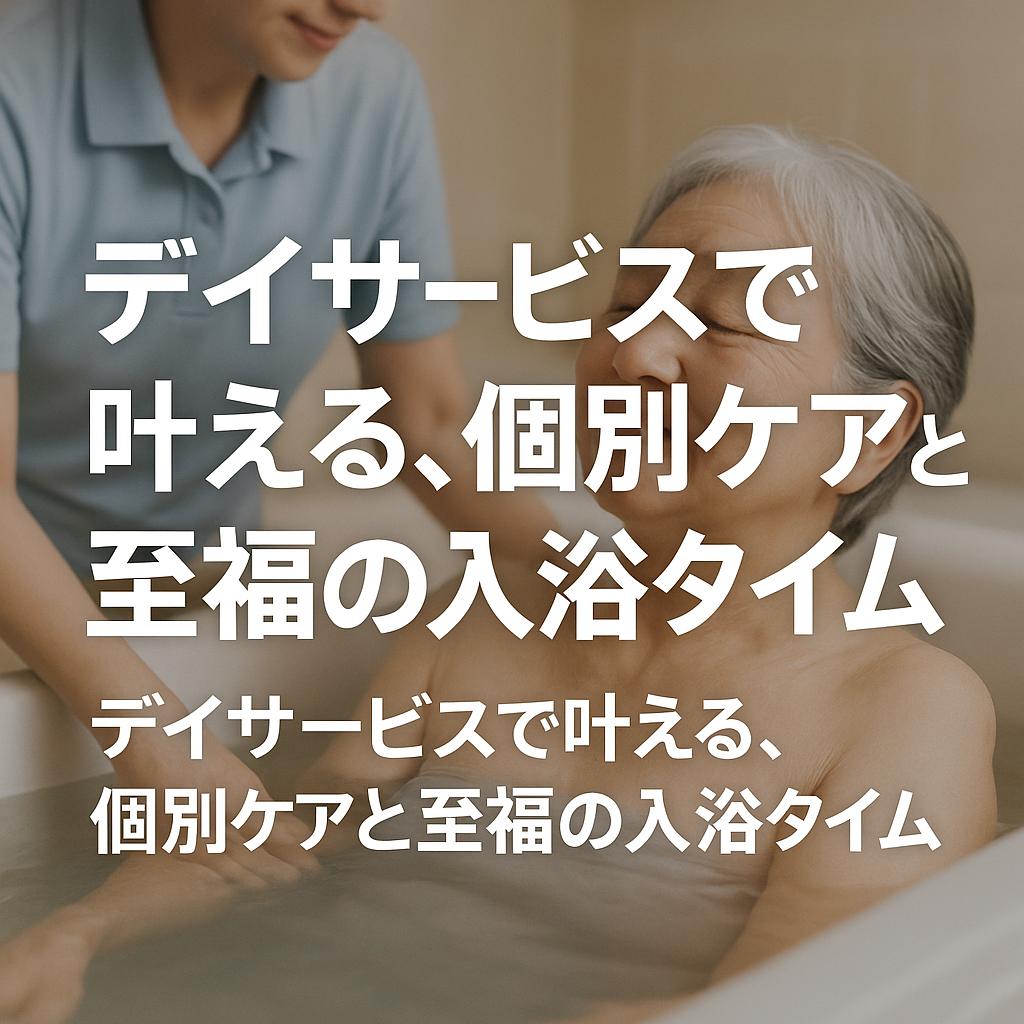 デイサービスで叶える、個別ケアと至福の入浴タイム
