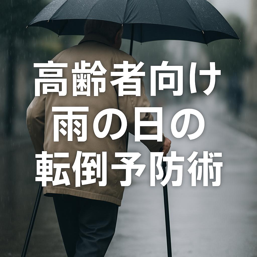 高齢者向け雨の日の転倒予防術