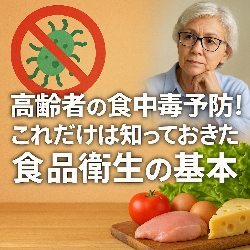 高齢者の食中毒予防！これだけは知っておきたい食品衛生の基本
