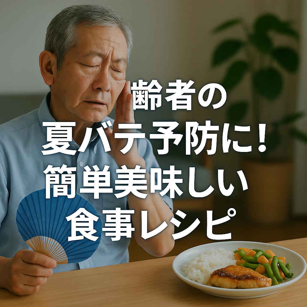 高齢者の夏バテ予防に!簡単美味しい食事レシピ