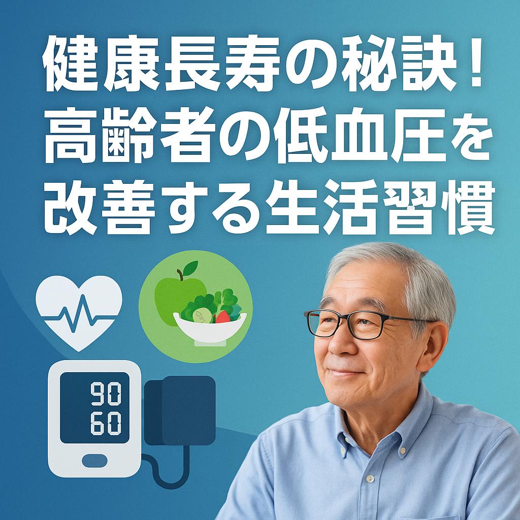健康長寿の秘訣！高齢者の低血圧を改善する生活習慣
