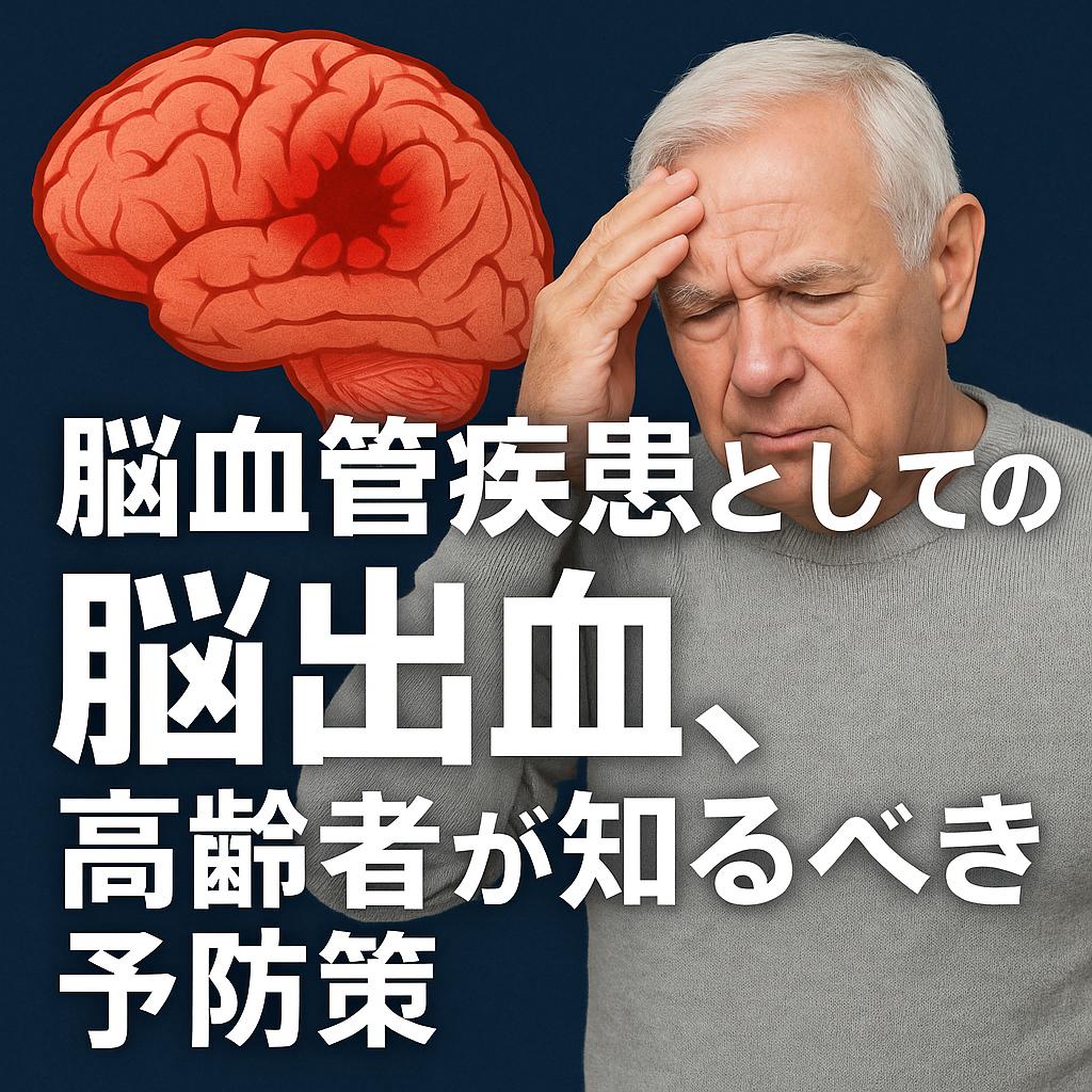 脳血管疾患としての脳出血、高齢者が知るべき予防策