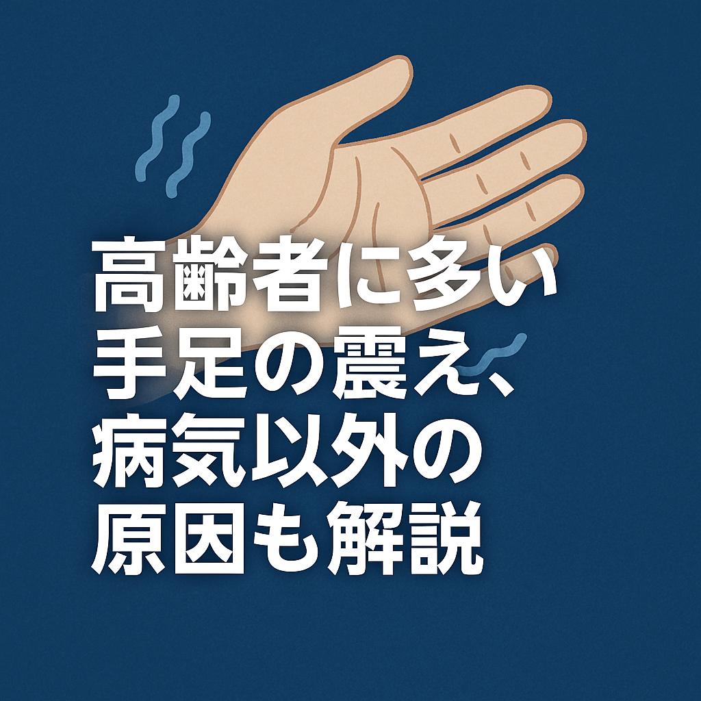 高齢者に多い手足の震え、病気以外の原因も解説