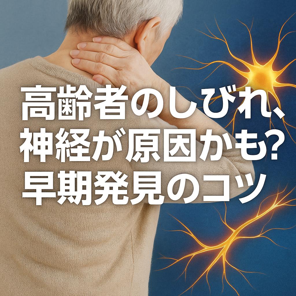 高齢者のしびれ、神経が原因かも？早期発見のコツ