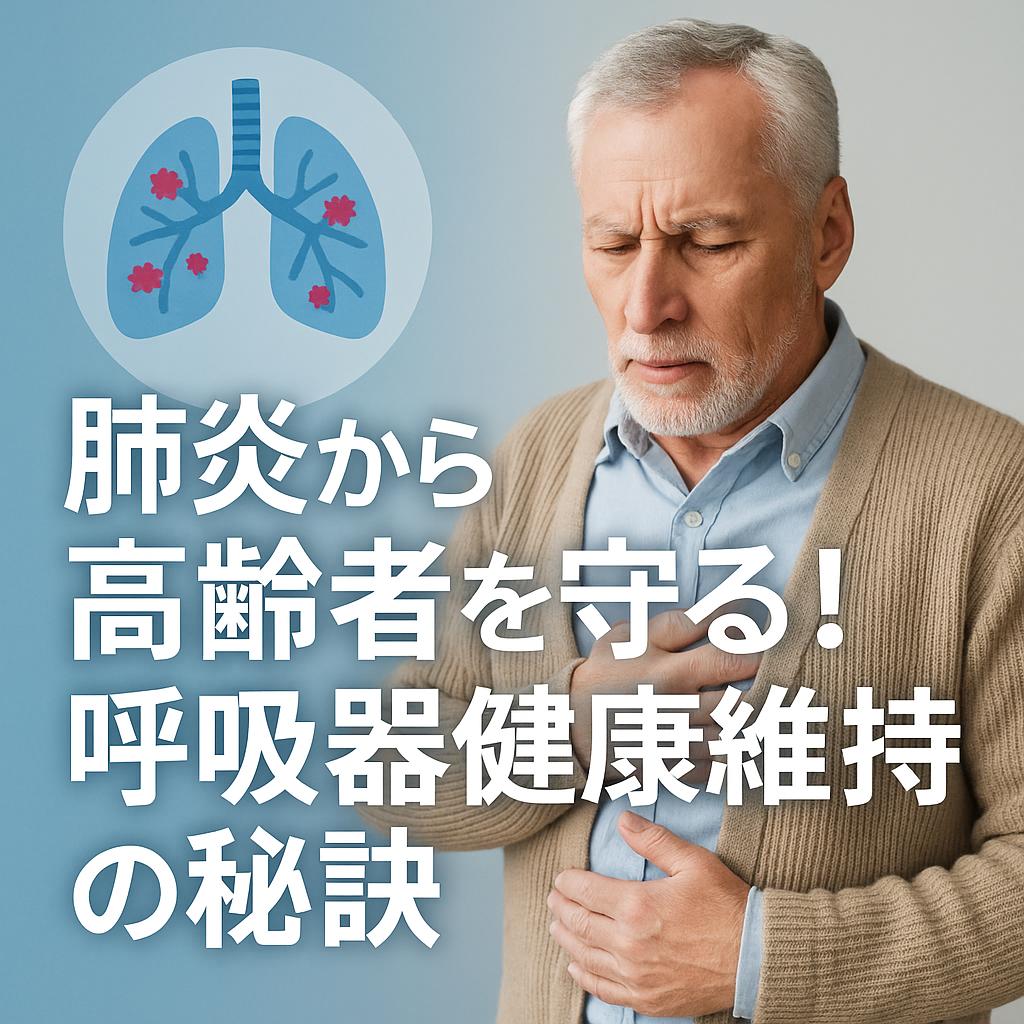 肺炎から高齢者を守る!呼吸器健康維持の秘訣