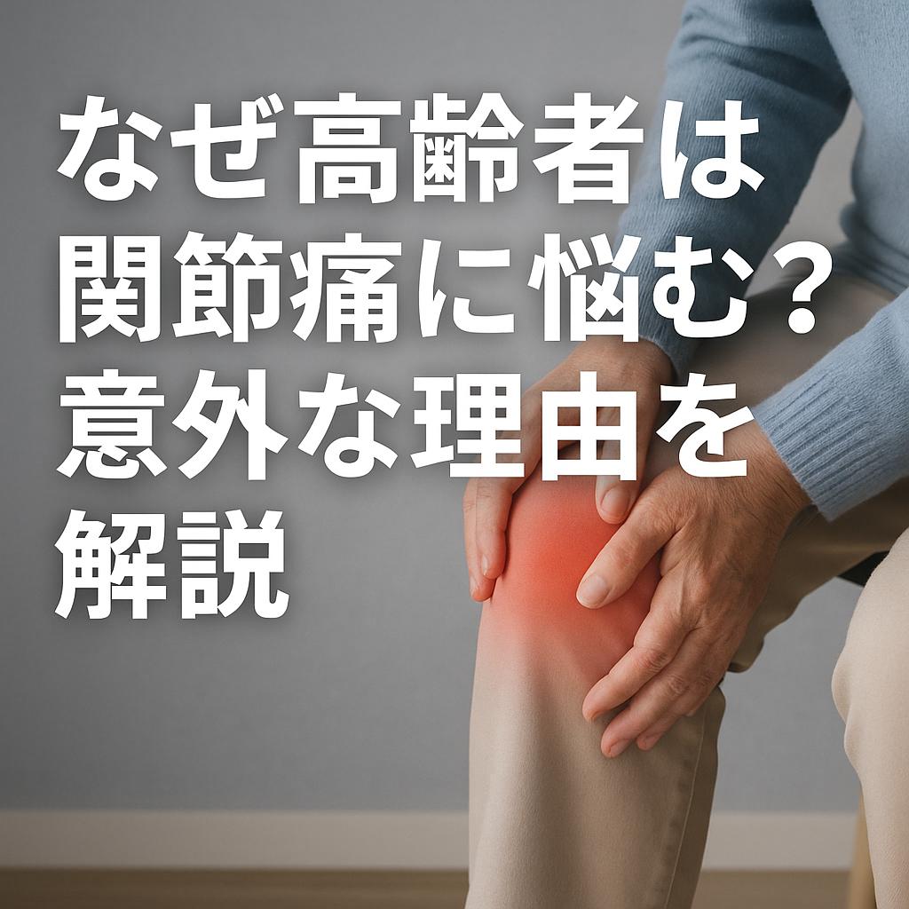 なぜ高齢者は関節痛に悩む?意外な理由を解説