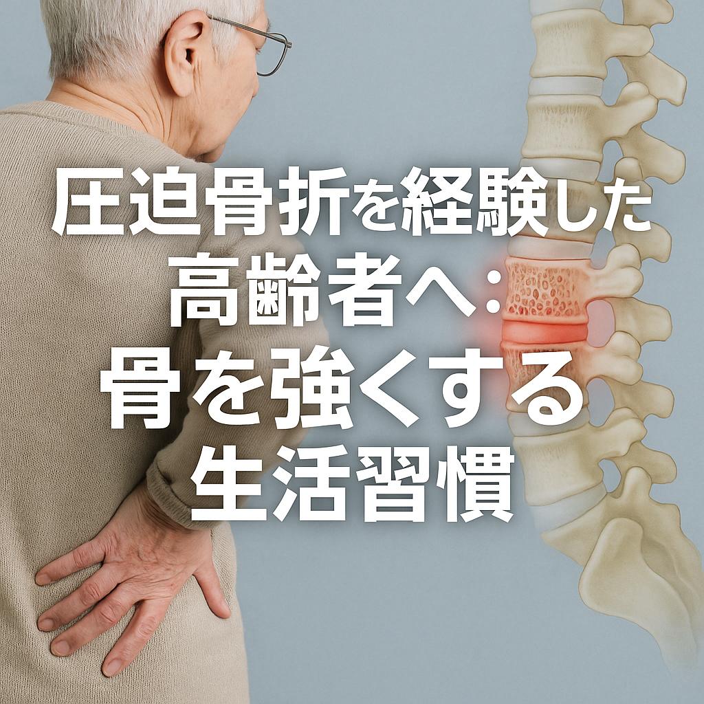 圧迫骨折を経験した高齢者へ:骨を強くする生活習慣