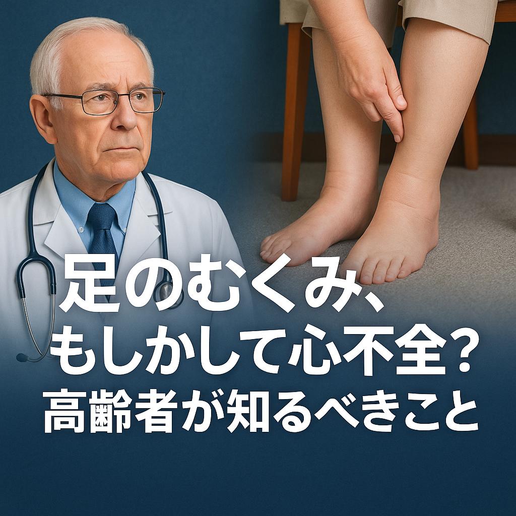 足のむくみ、もしかして心不全？高齢者が知るべきこと