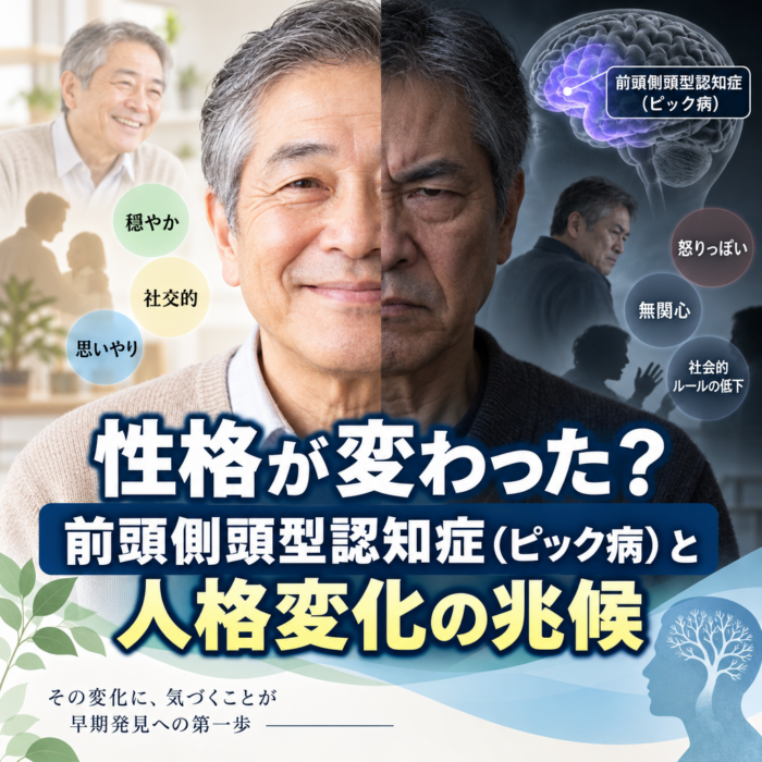 性格が変わった？前頭側頭型認知症（ピック病）と人格変化の兆候