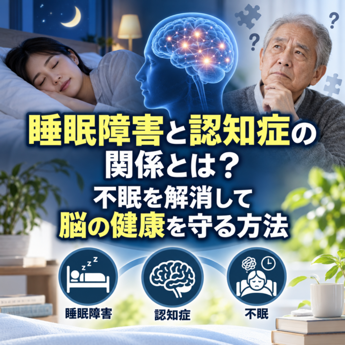 睡眠障害と認知症の関係とは？不眠を解消して脳の健康を守る方法