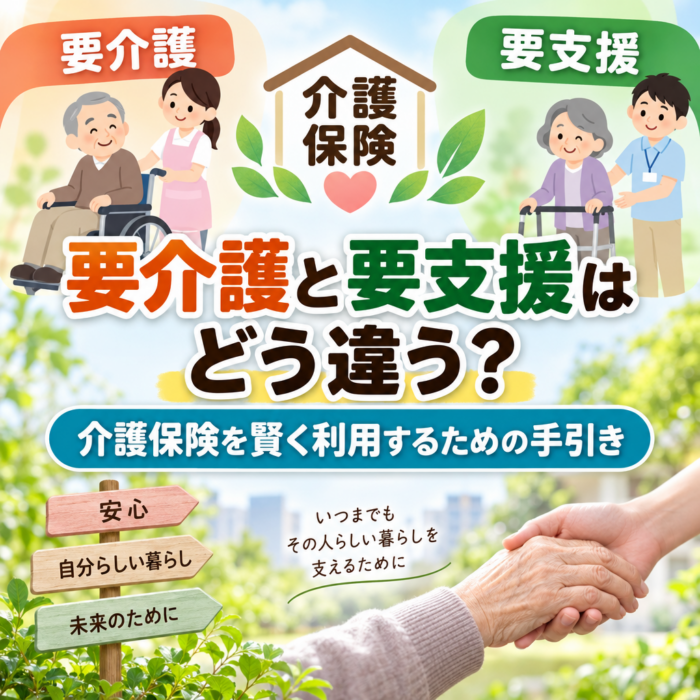 要介護と要支援はどう違う？介護保険を賢く利用するための手引き