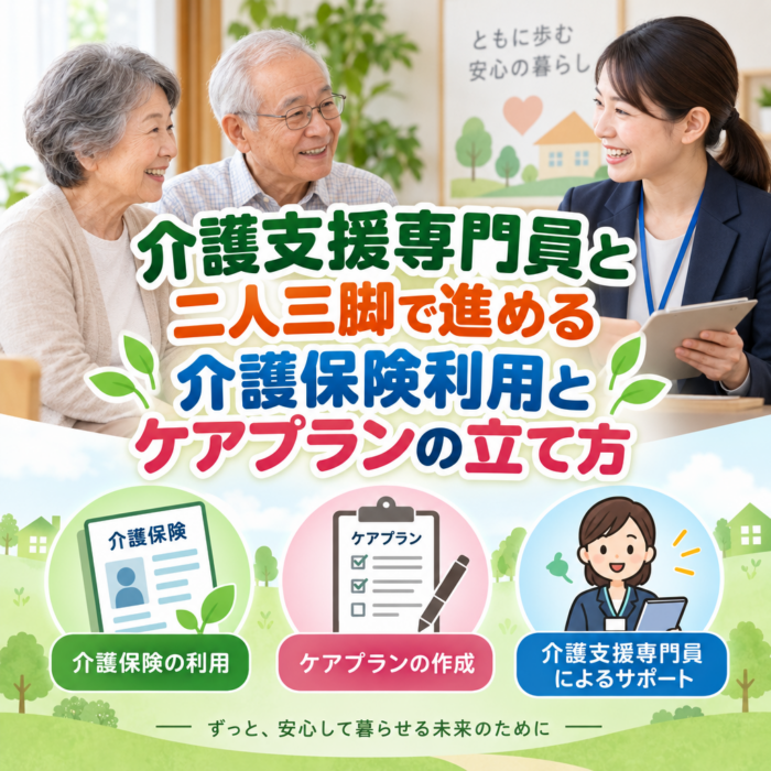 介護支援専門員と二人三脚で進める介護保険利用とケアプランの立て方