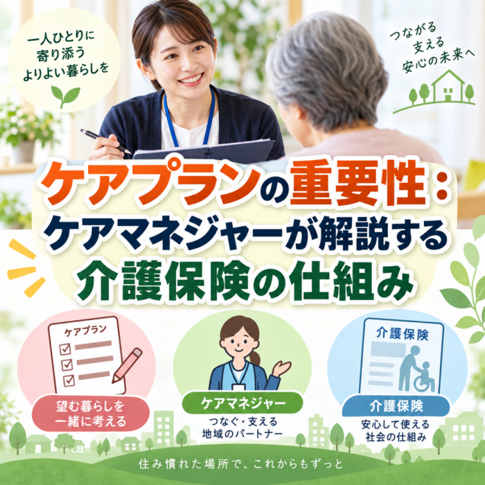 ケアプランの重要性：ケアマネジャーが解説する介護保険の仕組み