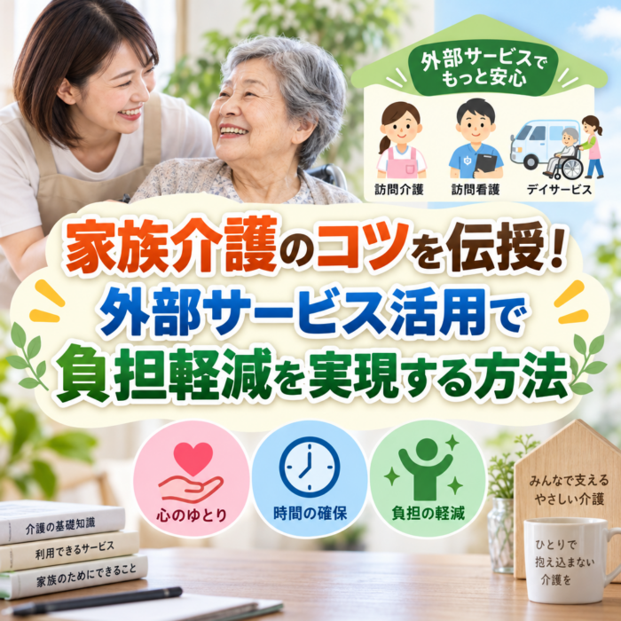 家族介護のコツを伝授！外部サービス活用で負担軽減を実現する方法