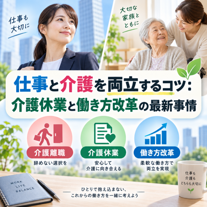 仕事と介護を両立するコツ：介護休業と働き方改革の最新事情